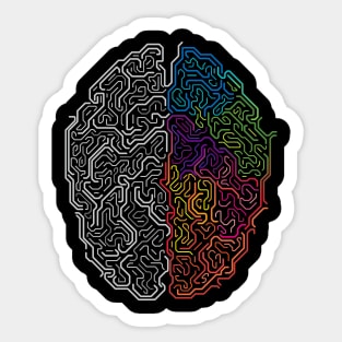 brain function illustration Sticker